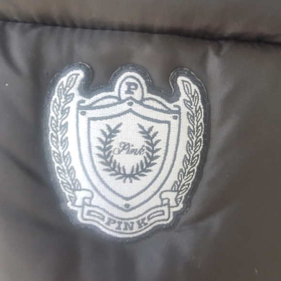 Victoria Secret Pink Black Puffer Tote Bag with Zip Closure - Picture 3 of 8